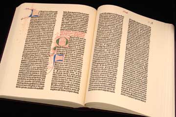Replica of the Gutenberg Bible
