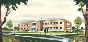 1962, Architect's drawing of the Romney