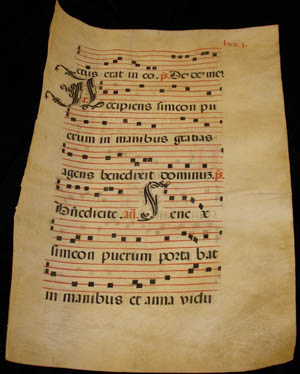 Medieval musical score