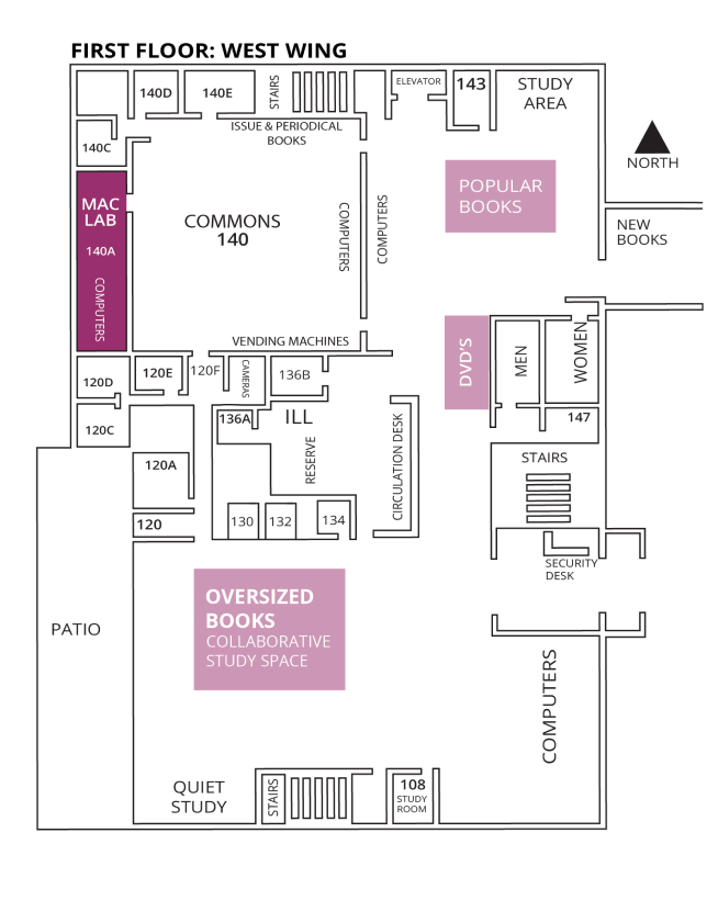 McKay Library MacLab Map